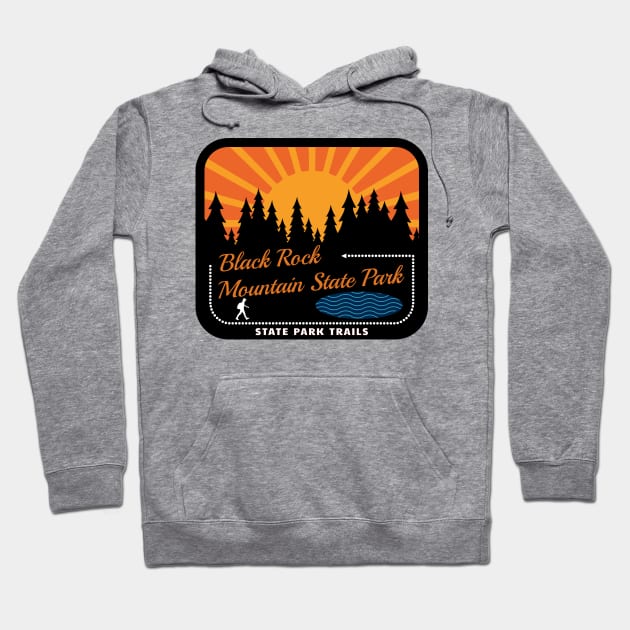 Black Rock Mountain State Park Trails Hoodie by numpdog